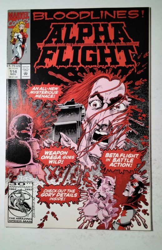 Alpha Flight #114 (1992) Marvel Comic Book J757