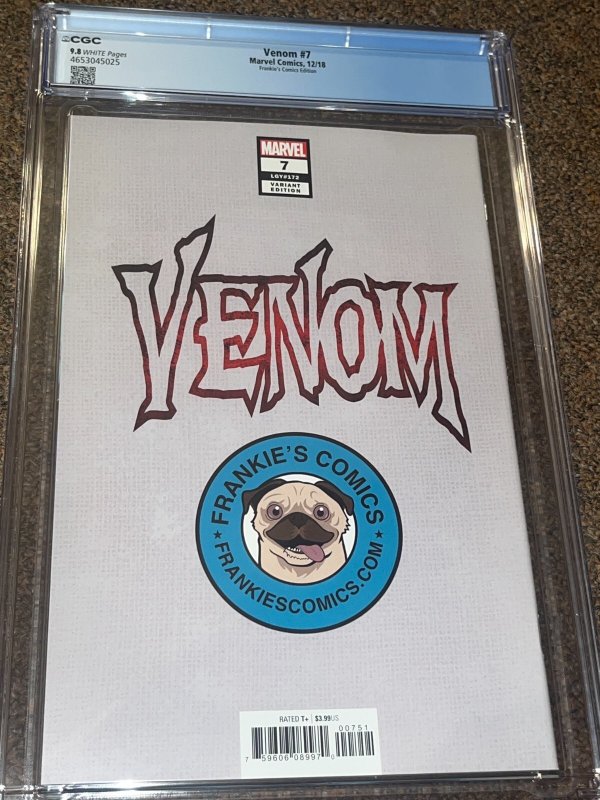 Venom 7, Clayton Crain Scorpion Comics Variant, 1st Dylan Brock, CGC 9.8