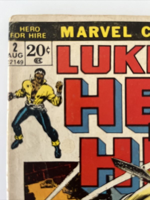 Luke Cage Hero For Hire #2 1st Claire Temple, Diamondback 1972 Mid Grade