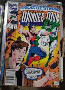 WONDER MAN   # 7  1992 Marvel DISNEY SIMON WILLIAMS  GALACTIC STORM NEWSTAND