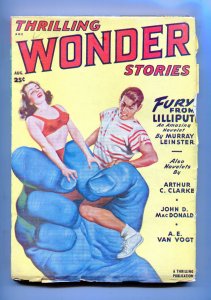 Thrilling Wonder Stories August 1949 (VG) Earle Bergey Cover 