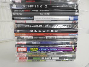 Huge Lot 26 TPB's Hardbacks Compendiums+ W/ Cap, Batman, Walking Dead+ A...