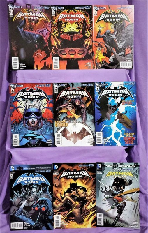 DC New 52 BATMAN and ROBIN #1 - 9 Peter J Tomaski Patrick Gleason (DC, 2011)!