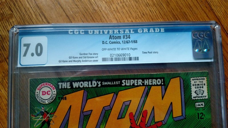 The Atom #34 (DC, 1968) CGC 7.0