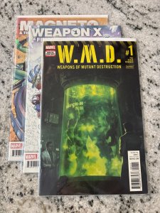 Lot Of 3 Marvel Comics # 1 NM WMD Weapon X Flight Magneto Mutant Force 17 J435