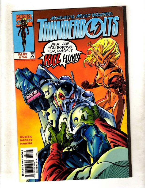 Lot Of 10 Thunderbolts Marvel Comic Books # 14 15 16 19 20 21 23 26 27 28 CJ11