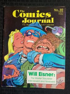 1984 COMICS JOURNAL Magazine #89 VG/FN 5.0 1st Leonardo TMNT / Will Eisner