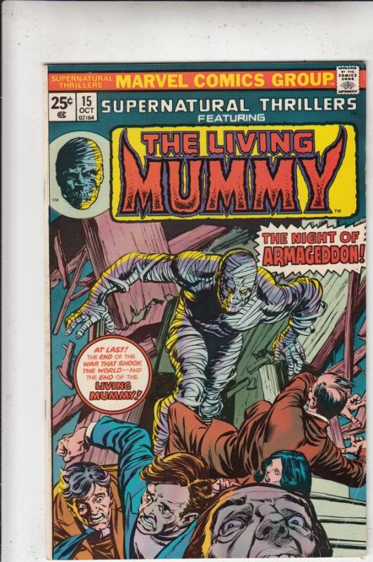 Supernatural Thrillers #15 (Sep-75)  High-Grade The Mummy