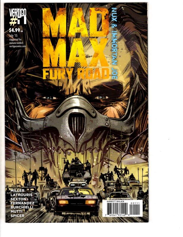 Lot Of 4 Mad Max Fury Road DC Vertigo Comic Books # 1 1 2 1 NM 1st Prints JC9