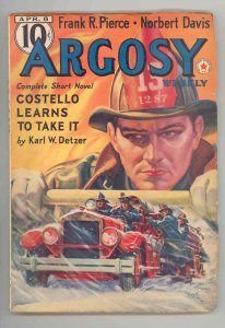 ARGOSY .1939. COMPLETE WEIRD NOVEL SET OF 6 -MAX BRAND- FIRETRUCK --FN/VF