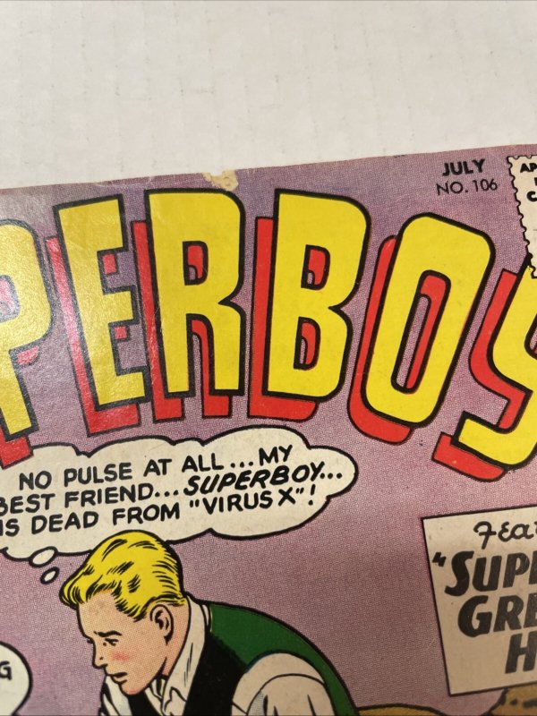 Superboy #106  1963 DC Comics