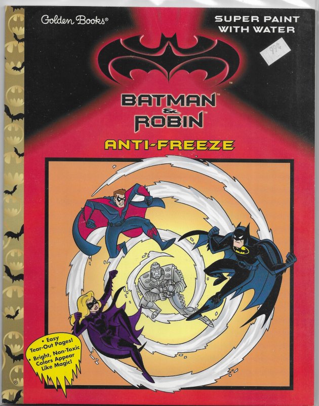 Batman and Robin  : Anti-Freeze paint with water (Golden Books)