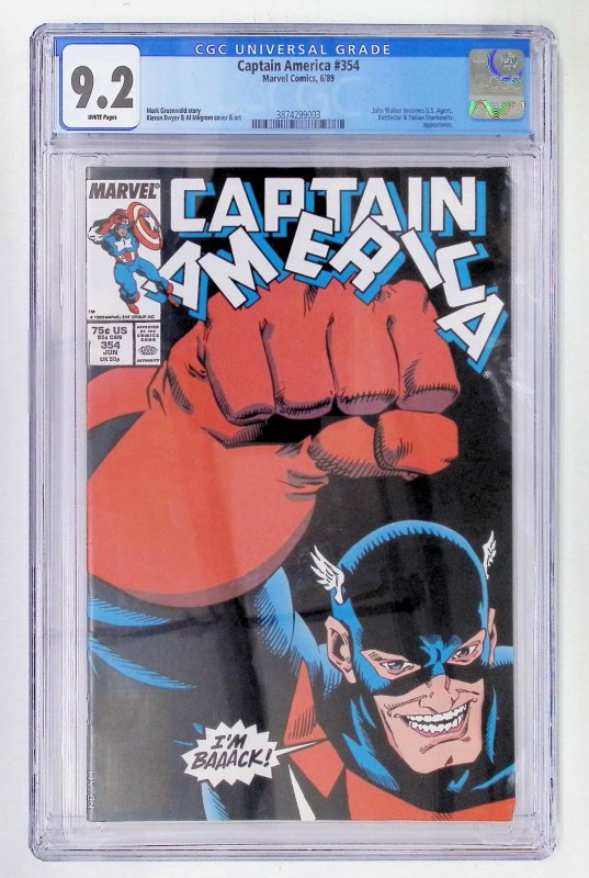 Captain America #354 CGC 9.2