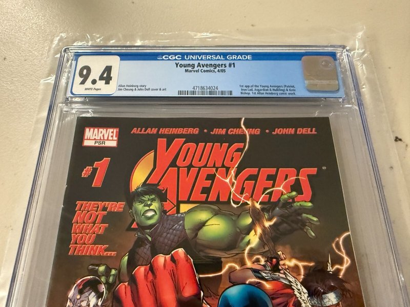 Young Avengers # 1 CGC Graded 9.4 Marvel Comic Book 1st Patriot Kate Bishop JH34