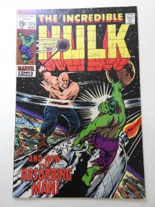 The Incredible Hulk #125 (1970) vs The Absorbing Man! Beautiful VF Condition!