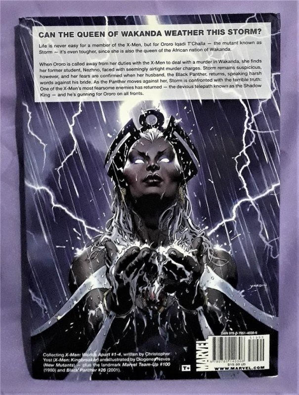 Storm X-MEN Worlds Apart HC Black Panther Diogenes Neves (Marvel 2009)