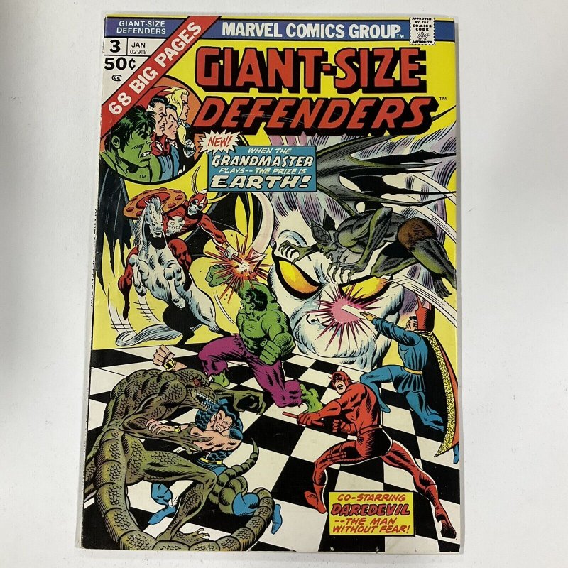 Giant-Size Defenders 3 1974 Marvel FN fine 6.0 1st Korvac