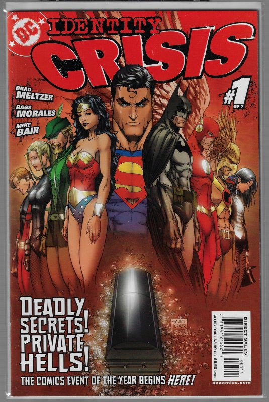 Identity Crisis #1-7 (DC, 2004-2005) NM average - Red Covers