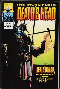 The Incomplete Death's Head #6 (1993) Death's Head