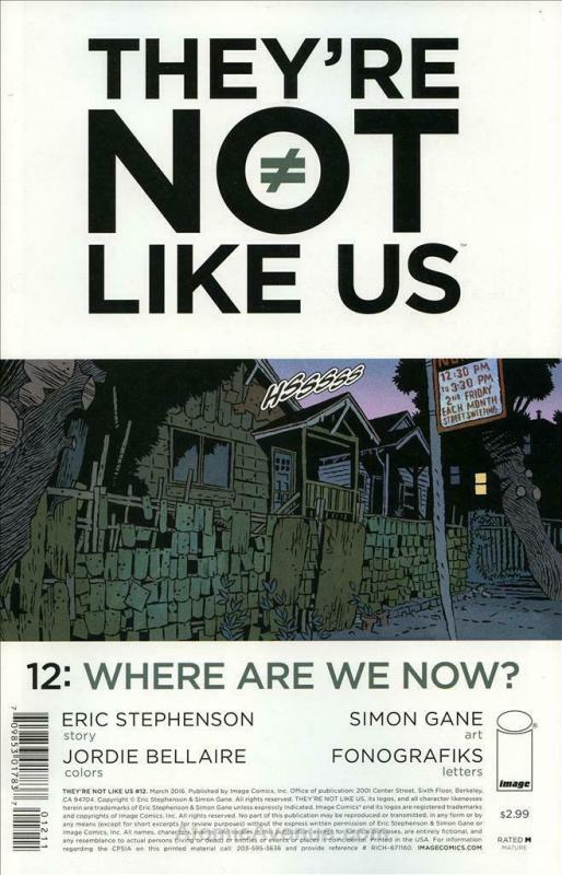 They’re Not Like Us #12 VF/NM; Image | save on shipping - details inside