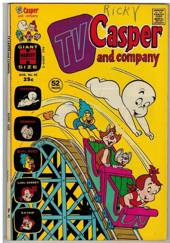 TV CASPER & COMPANY (1963-1974) 42 VG Aug. 1973 COMICS BOOK