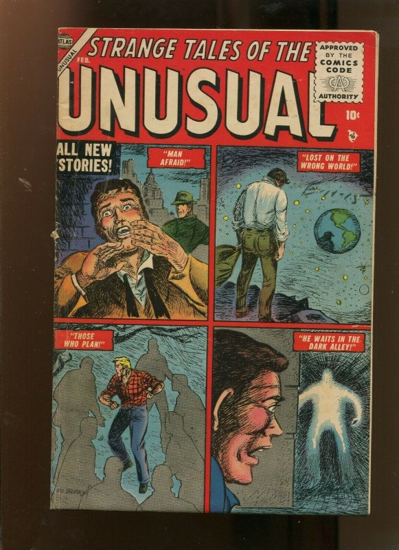 STRANGE TALES OF THE UNUSUAL #2 (4.5) LOST ON THE WRONG WORLD! 1956