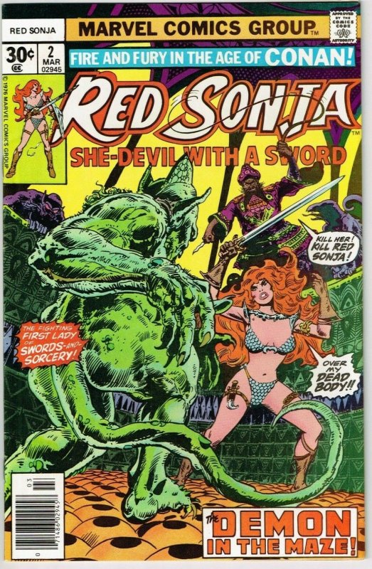 Red Sonja #2 (1977) - 8.0 VF *The Demon of the Maze*