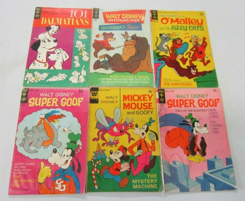 Disney Golden Key comics lot 6 different books (Silver Age) 