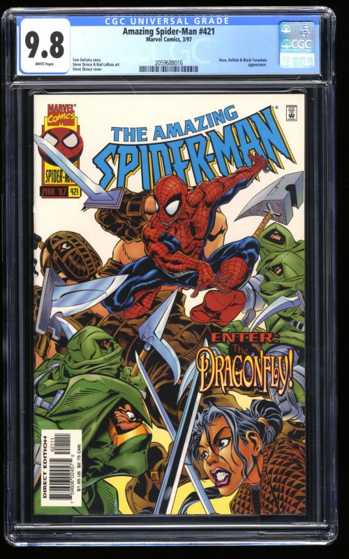 Amazing Spider-Man #421 CGC NM/M 9.8 White Pages