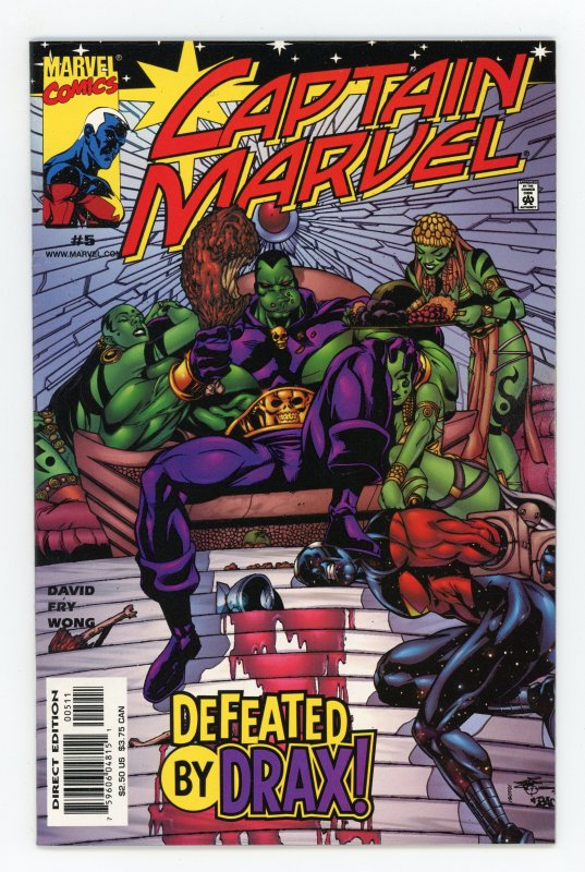 Captain Marvel #5 (1999 v4) Peter David Moondragon Drax the Destroyer NM