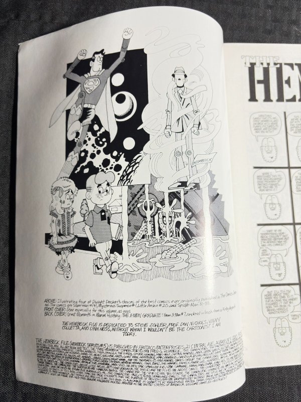 1981 THE HEMBECK FILE Magazine #5 FN+ 6.5 1st Fantaco