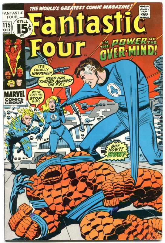 FANTASTIC FOUR #115, FN/VF, OverMind Origin, Buscema, 1961,more FF in store, QXT