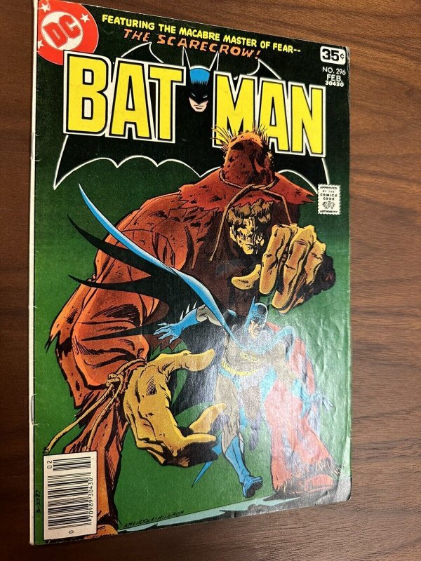 Batman #296 VG+ Sal Amendola & Al Milgrom Scarecrow Cover. (DC 1978)