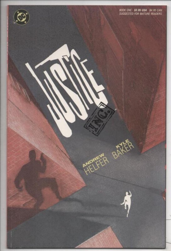 JUSTICE INC #1, Nm-, Helfer Kyle Baker, DC, 1989, more DC in store