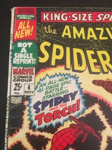 THE AMAZING SPIDER-MAN King-Size Special #4 VG Condition