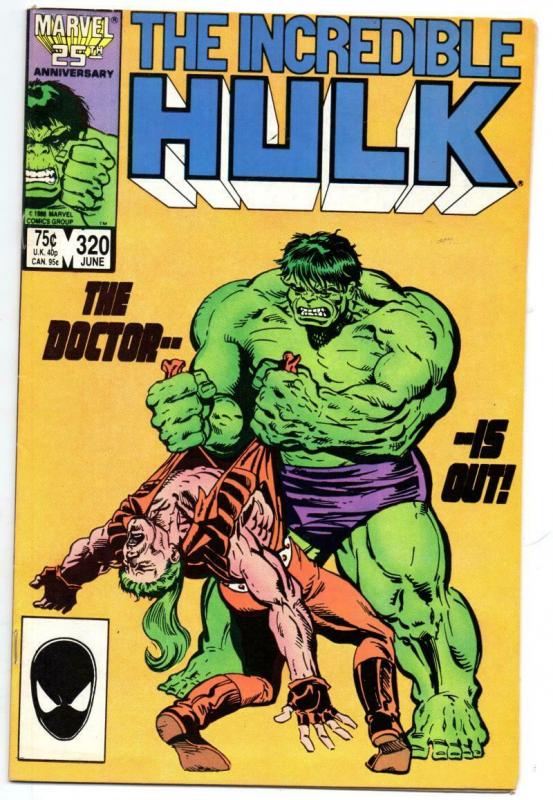 HULK #320, VF, Incredible, Bruce Banner, Milgrom, 1968 1986, Marvel