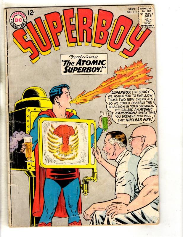 Superboy # 115 VG DC Silver Age Comic Book Superman Flash Batman Arrow JL9