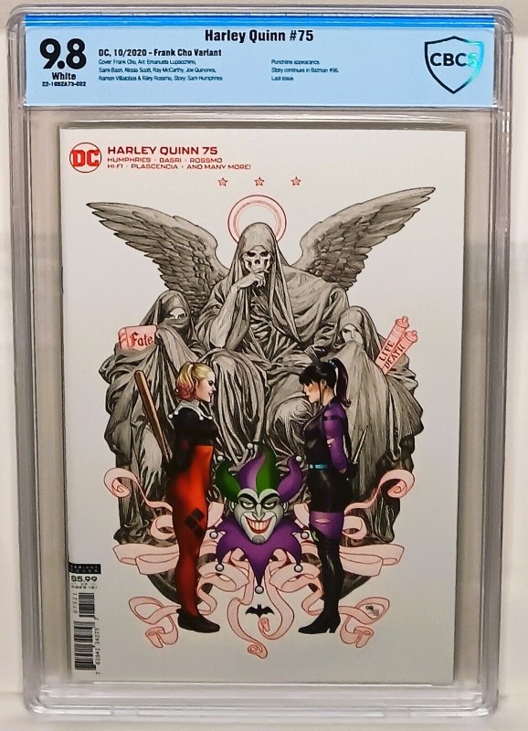 HARLEY QUINN #75 CBCS 9.8 Frank Cho Variant Cover B Punchline App DC Comics