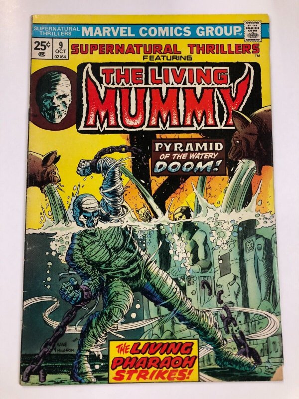 SUPERNATURAL THRILLERS 9 (Oct 1974) VG The Living Mummy