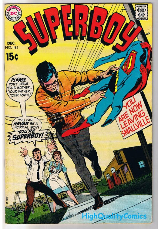 SUPERBOY #161, FN+, Death of, Neal Adams,Smallville,1949