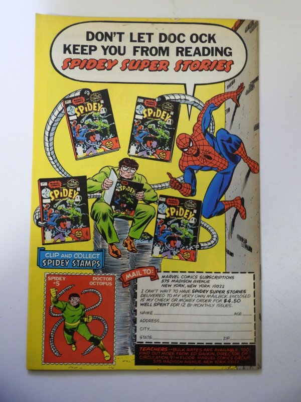 Spidey Super Stories #21 (1977) FN+ Condition