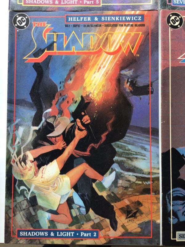 The Shadow #2, 5, 8 & 12(1988) lot of 4 comics from DC seven deadly finns shadow