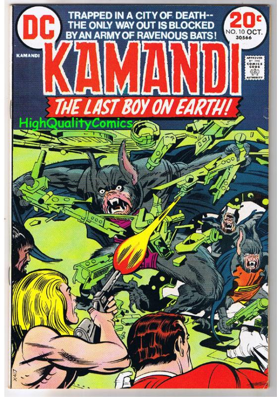 KAMANDI #10, FN+, Jack Kirby, Last Boy on Earth, 1972, more in store