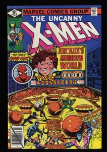 X-Men #123 FN/VF 7.0 White Pages Spider-Man Appearance!