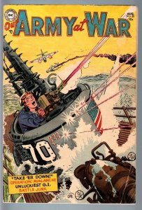 OUR ARMY AT WAR #25 1954-DC WAR-PRE CODE!-MORT DRUCKER-VG VG