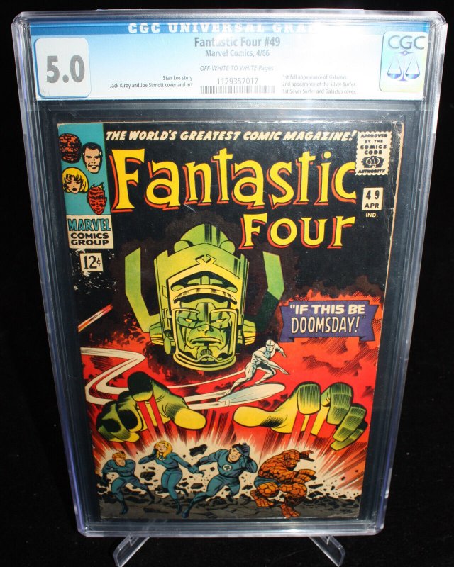 Fantastic Four #49 (CGC 5.0) 1st Full App. of Galactus, 2nd Silver Surfer - 1966