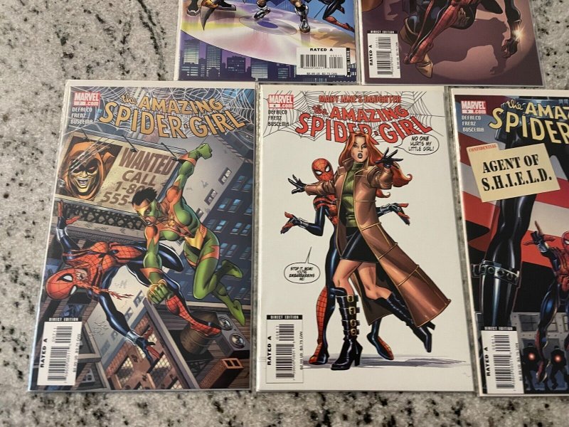 Lot Of 5 Amazing Spider-Girl Marvel Comic Books # 5 6 7 8 9 NM Spider-Man CM13 