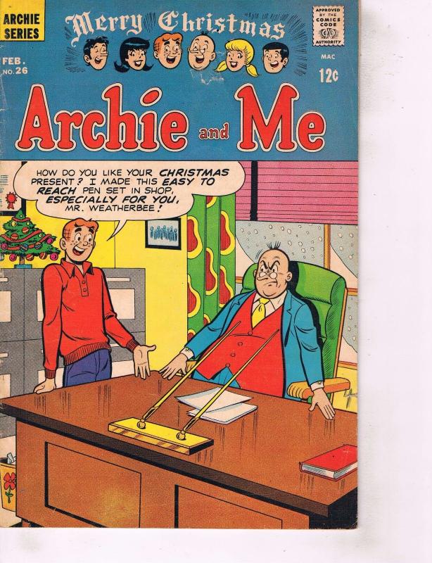 Lot Of 2 Comic Books Archie and Me #26 and Christmas Stocking #158  0N8