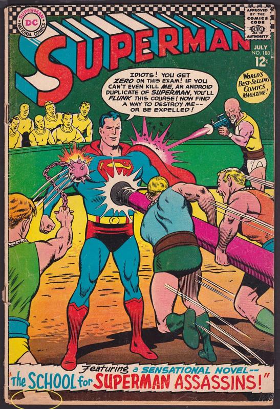 Superman #188 (1st Series, 1939)   5.0 VG/FN