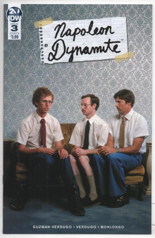 NAPOLEON DYNAMITE #1 2 3 4 B, Photo cover, NM, IDW, 2019. 1-4 set. 4 issues  